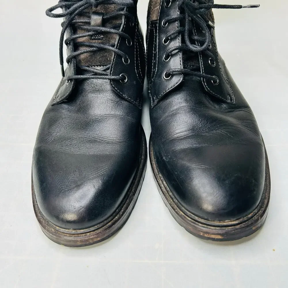 Johnston Murphy J&M 1850 Men's Ankle Boots Leather Mens Size 10.5 M Dark Blue